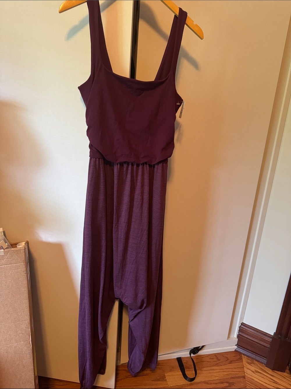 Free People Deep Plum Sleeveless Jumpsuit